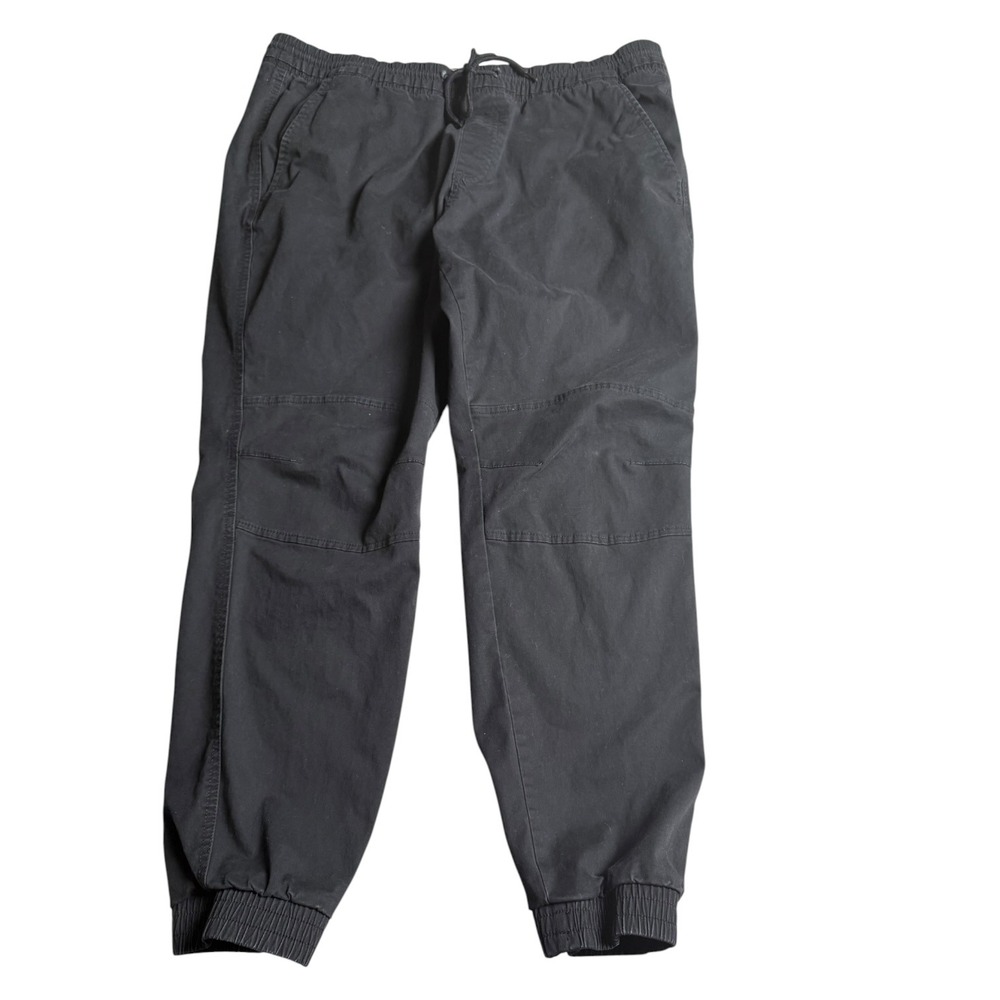 Sun + Stone Mens Black Jogger Pants Elastic Waist Drawstring Size XL Utility